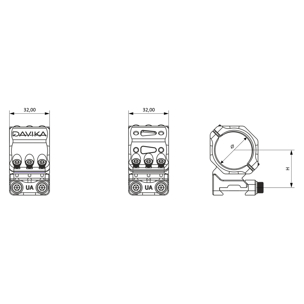 30mm anillas para visor | Base Picatinny