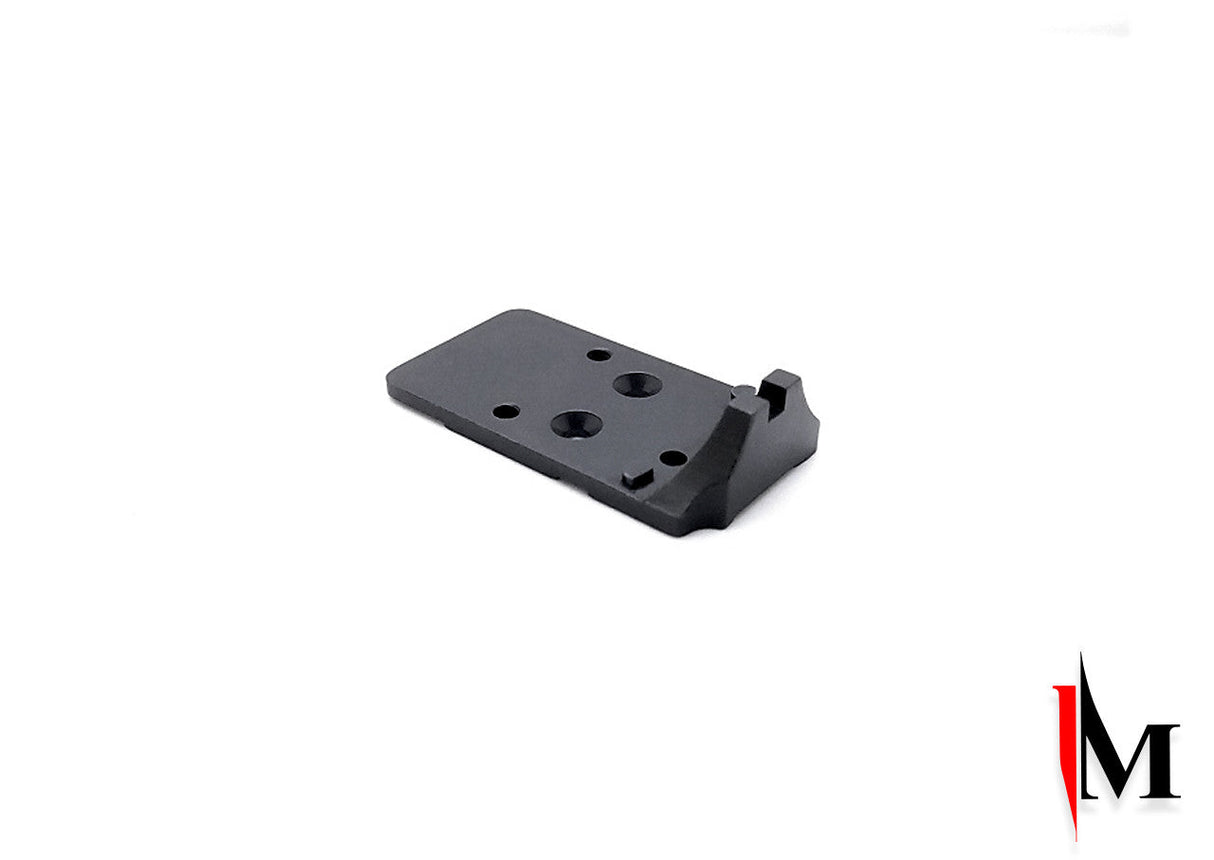 CZ Shadow 2 placa adaptadora con alza trasera adelantada integrada | huella Trijicon RMR