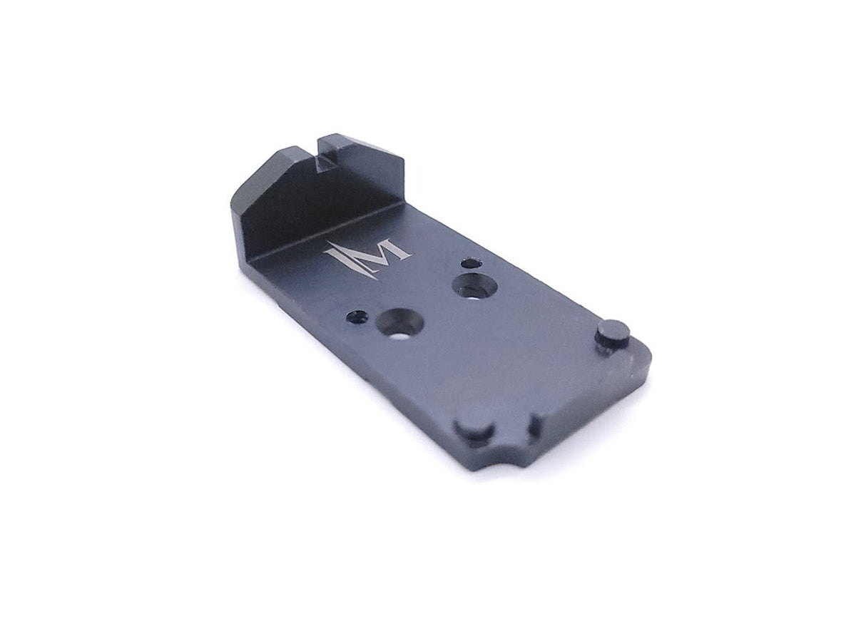 Placa adaptadora Optics Ready para CZ Shadow 2 con alza trasera integrada | Footprint Trijicon RMR
