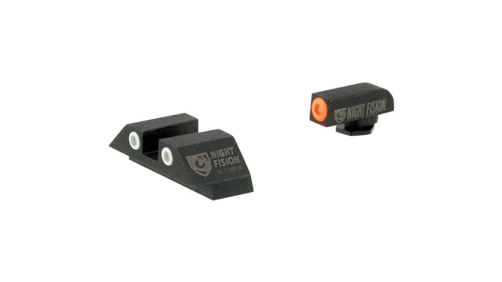 Glock 17, Glock 19, Glock 26 night sights with tritium Night Fision