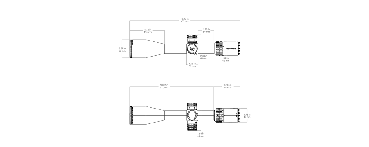 Vector Optics Alcance de rifle Orion Pro Max 6-24x50 MIL HD FFP