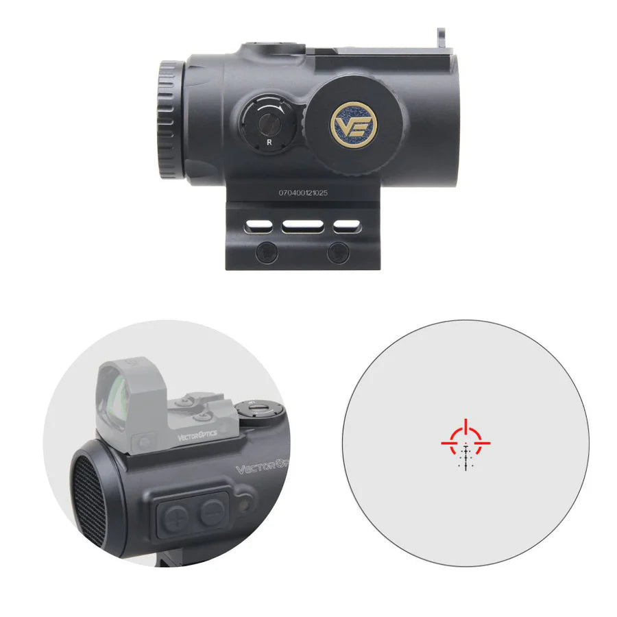 Vector Optics Paragon 4x24 visor prismático ultracompacto para rifle