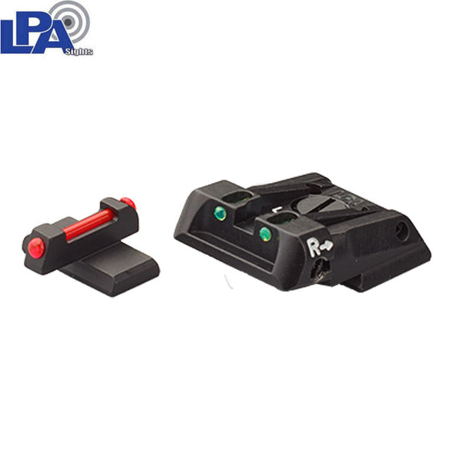 HK VP9, SFP9, VP40, P30, HK45 adjustable sight set with fiber optics LPA