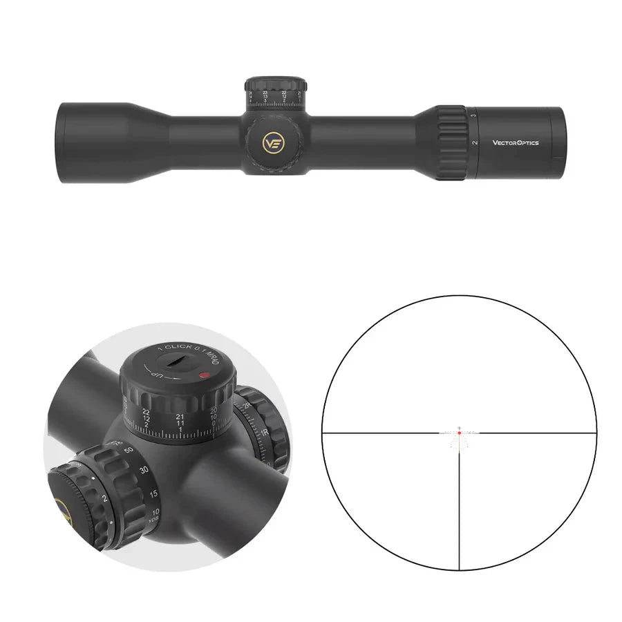 Vector Optics Continental x6 2-12x44 CTR MPVO visor telescópico Vector Optics