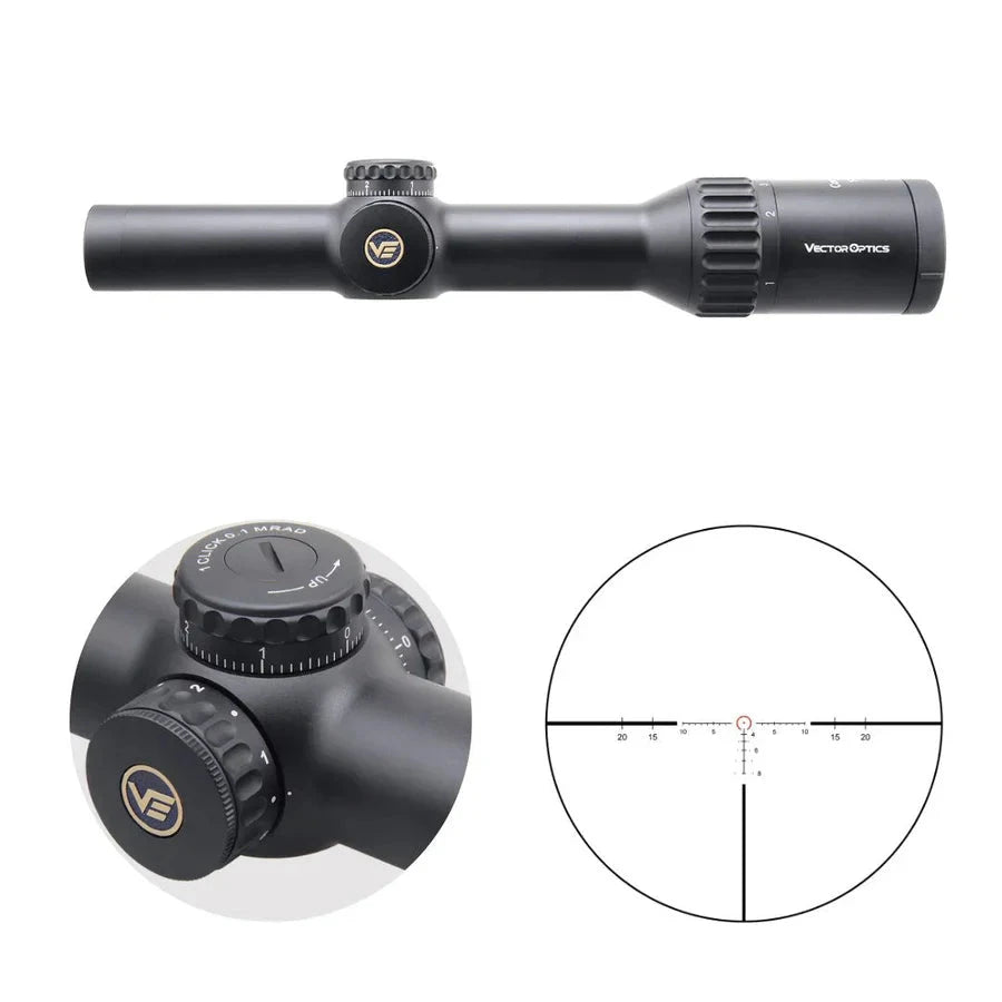 Vector Optics Continental x8 1-8x24 ED Tactical visor para rifle Vector Optics