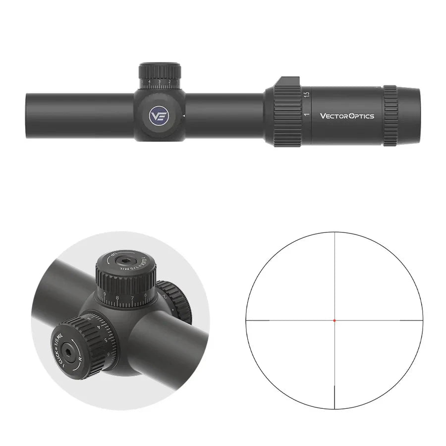 Vector Optics Forester 1-5x24 SFP Fiber visor riflescope Vector Optics