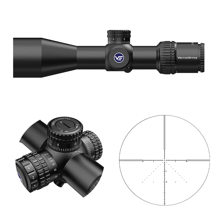 Vector Optics Veyron 10x44 SFP visor compacto para rifle