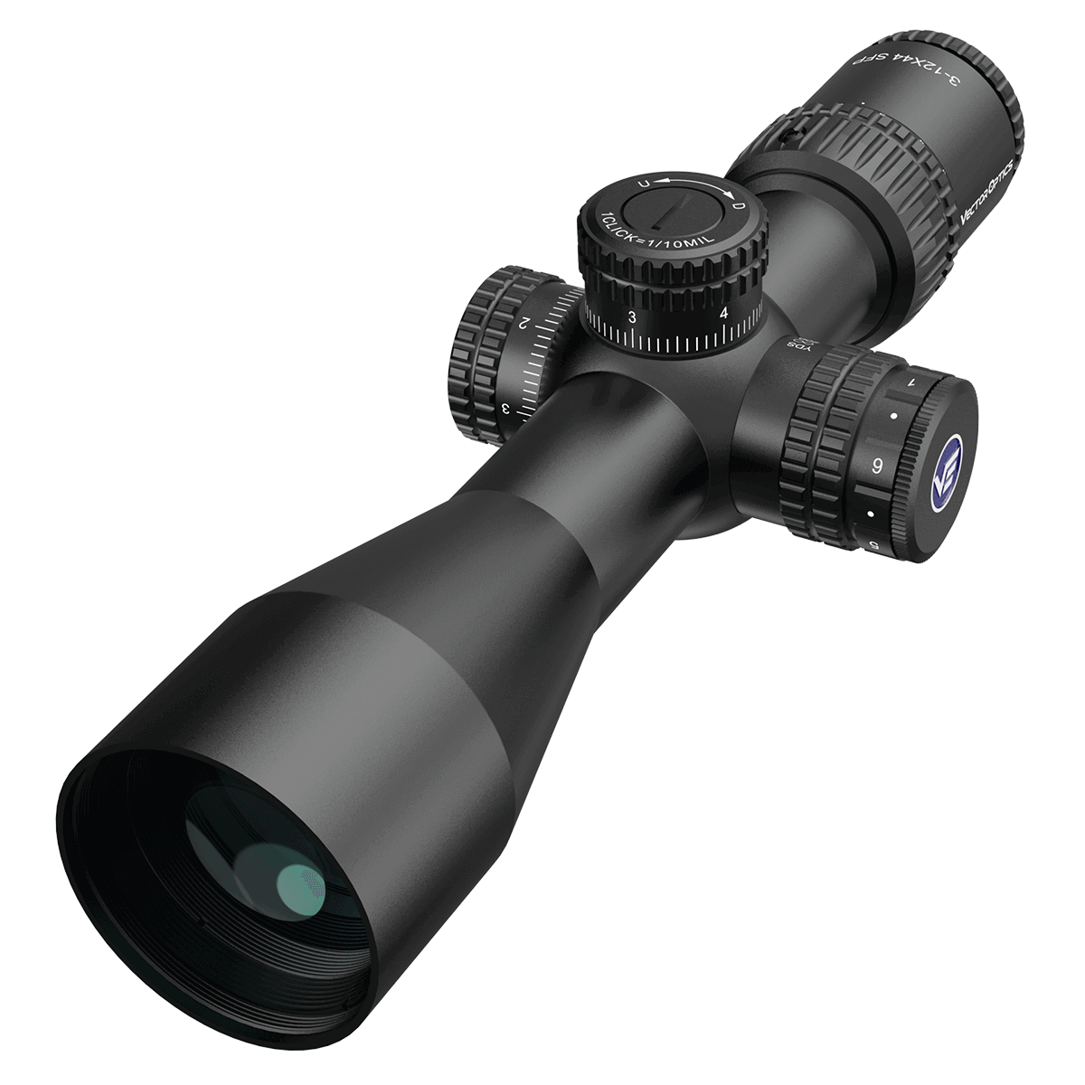 Vector Optics Veyron 3-12x44IR SFP visor de rifle compacto