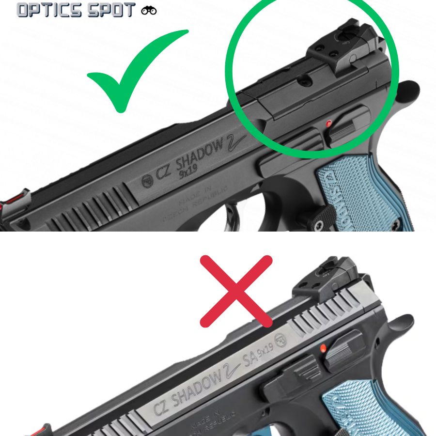 CZ Shadow 2 placa adaptadora | Aimpoint A-CUT huella