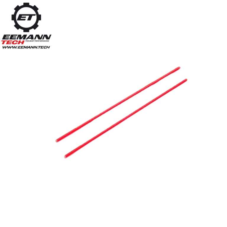 Varilla de repuesto de fibra óptica | 2 uds - Roja 1.0 mm