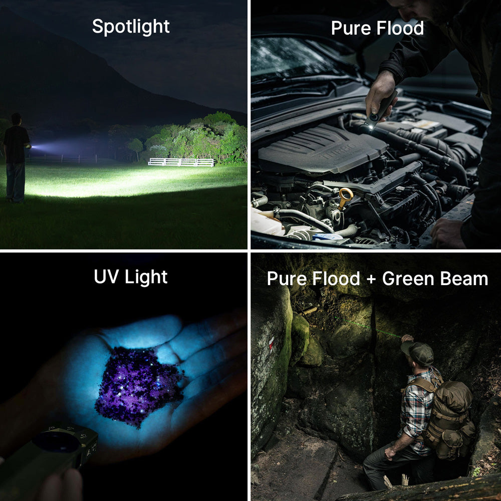 Olight ArkPro Ultra | linterna EDC plana 4 en 1 | 1.700 lm - Olive Green