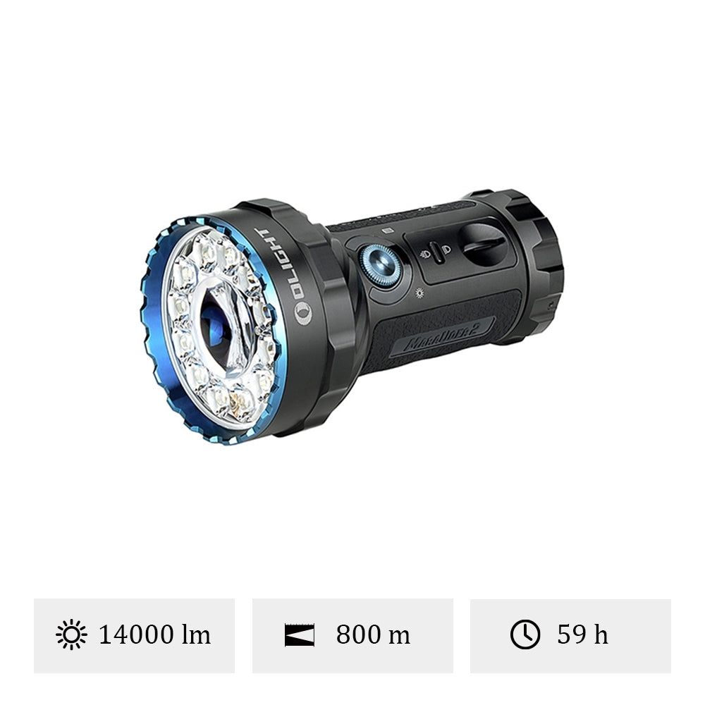 Olight Marauder 2 | linterna recargable ultra potente | 14.000 lm