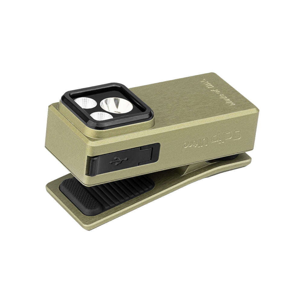 Olight Oclip Ultra | linterna EDC con clip 3 en 1 | 530 lm - Olive Green