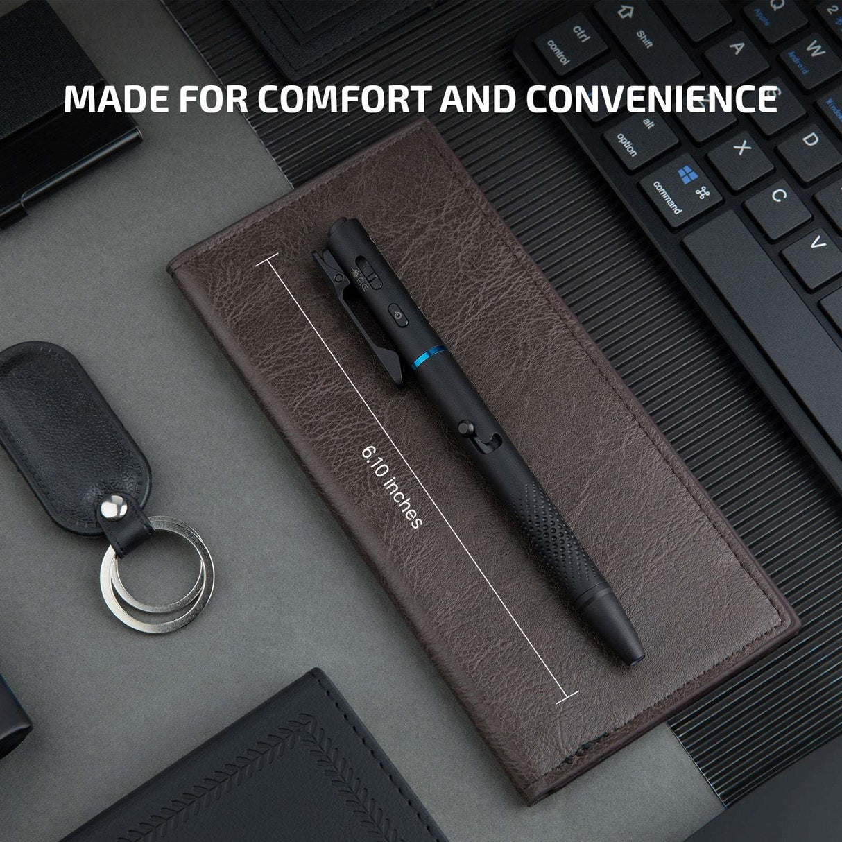 Olight O’Pen 3 | bolígrafo linterna multifuncional | 120 lm + láser verde - Negro