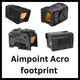 Miras de punto rojo con huella Aimpoint Acro