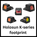 Miras de punto rojo con huella Holosun K-series
