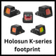 Miras de punto rojo con huella Holosun K-series
