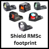 Miras de punto rojo with Shield RMSc huella