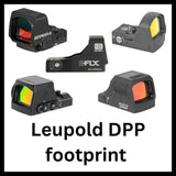 Miras de punto rojo con huella Leupold DPP