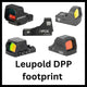 Miras de punto rojo con huella Leupold DPP