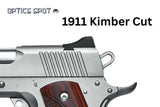 Juego de miras ajustables [Kimber Cut] 1911 con fibra óptica 