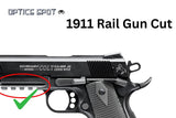 1911 [Rail Gun Cut] montura para mira de punto rojo | Trijicon RMR huella EGW