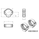 34mm anillas para visor | base de dos piezas Picatinny QD 