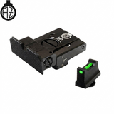 Walther PDP miras ajustables bajas con fibra óptica | tipo
