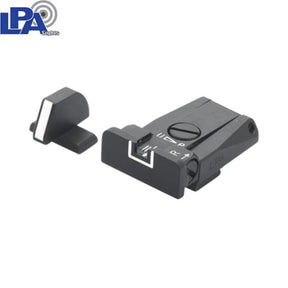 Beretta [92A1 92X 92XI 98A1 M9A3 & other] miras ajustables | con líneas blancas
