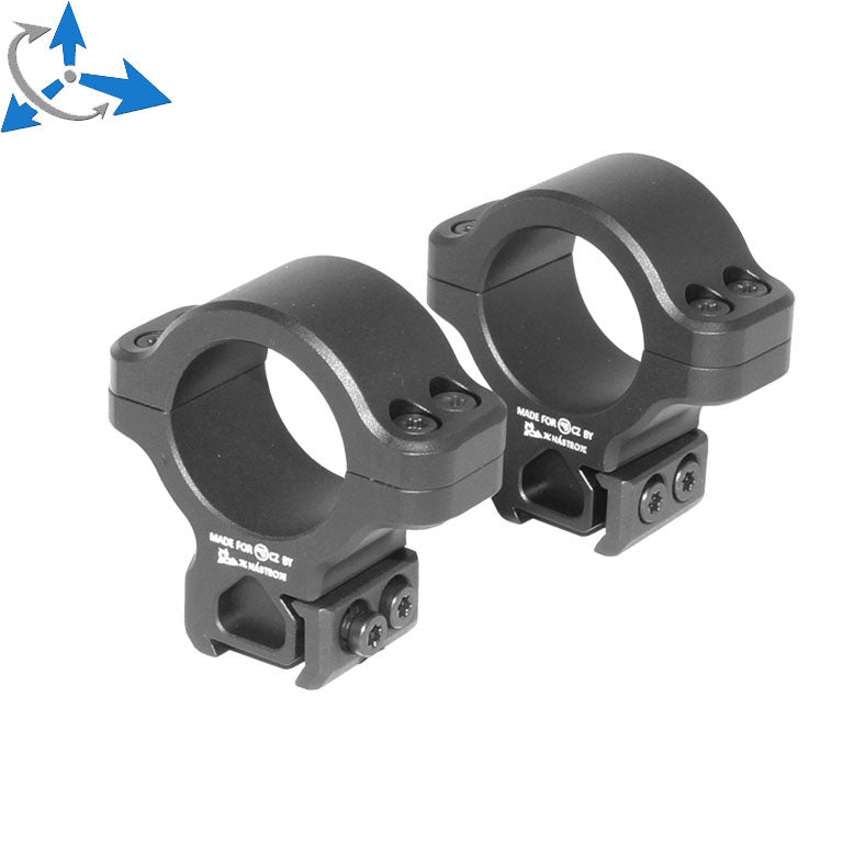 CZ 457 anillas de visor para dovetail | 1 inch [25.4mm]