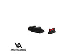 CZ 75B, CZ P-01, CZ 75 SP-01 miras deportivas con fibra óptica