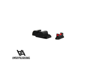 CZ 75B, CZ P-01, CZ 75 SP-01 miras deportivas con fibra óptica