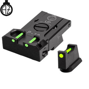 CZ P-10 miras ajustables con fibra óptica | tipo B