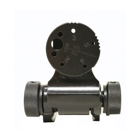Miras plegables ajustables para base Picatinny [AR-15 M4 & other] | con fibra óptica