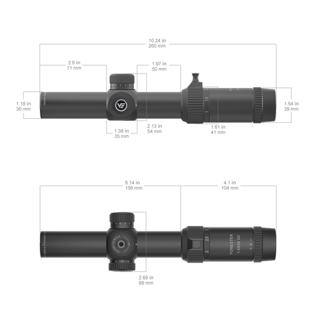 Vector Optics Forester 1-5x24SFP GenII visor para rifle