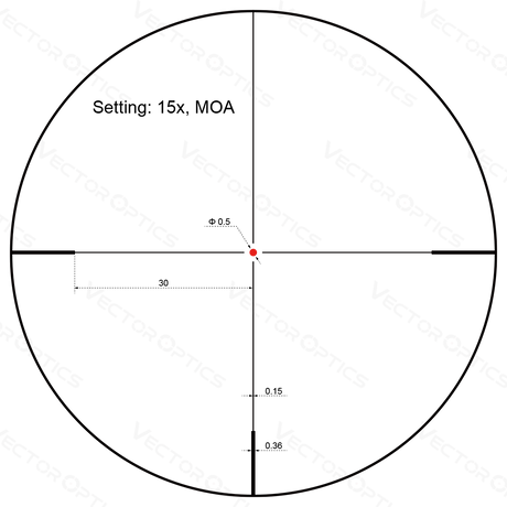 Vector Optics Forester 3-15x50SFP visor para rifle