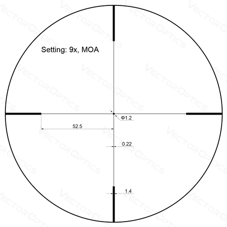 Vector Optics Forester JR. 3-9x40 visor para rifle