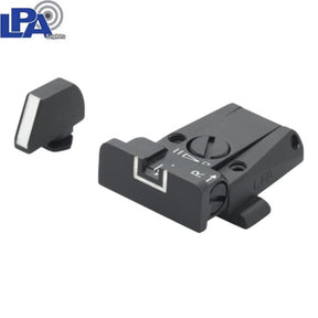 Miras ajustables para Glock [G17 G19 G26 & other] | con líneas blancas