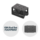 Picatinny montura para mira de punto rojo con elevador [32 mm] | C-More RTS huella