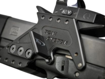 montura para mira de punto rojo de armazón para modelos Glock gen 4 [G17, G22, G34 & other] | Trijicon RMR huella
