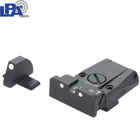 Springfield [XD,XDM] & HS Produkt [XDM HS-9 SF19] miras ajustables | con puntos blancos