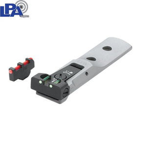S&W revólver [686 629 19 66 586 & other] miras ajustables [silver; pin-front sight] | con fibra óptica