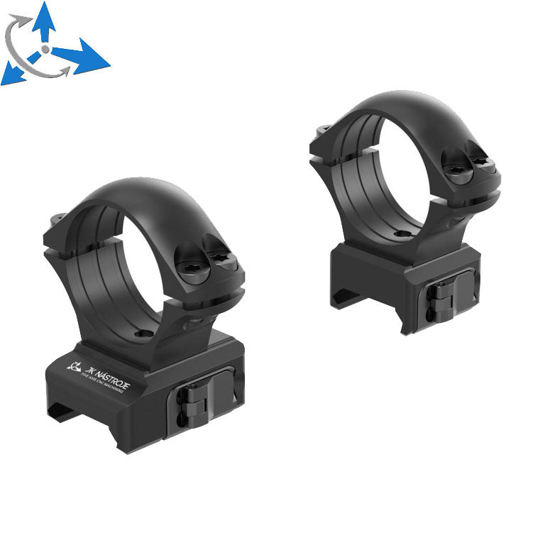 34mm anillas para visor | base de dos piezas Picatinny QD 