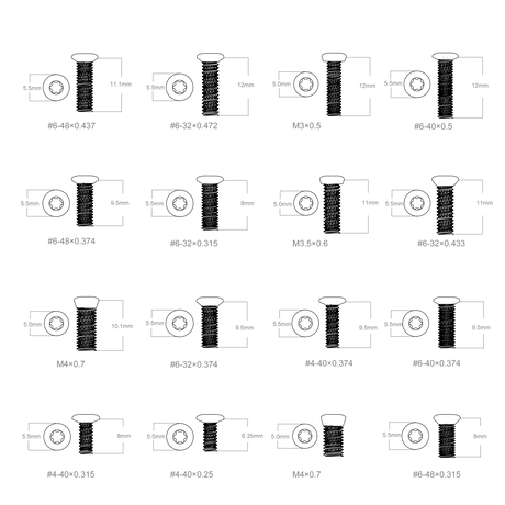 Juego de tornillos Vector Optics