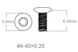 Juego de tornillos 3pcs | 4-40x0.250’’ [T10]