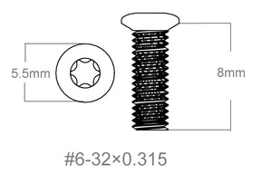 Juego de tornillos 3 piezas | 6-32x0.315’’ [T10]