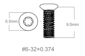 Juego de tornillos 3 piezas | 6-32x0.374’’ [T10]