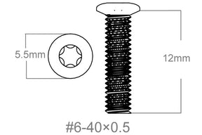 Juego de tornillos 3 uds. | 6-40x0.5’’ [T10]