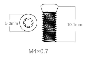 Juego de tornillos 3 piezas | M4x0.7 [T10]