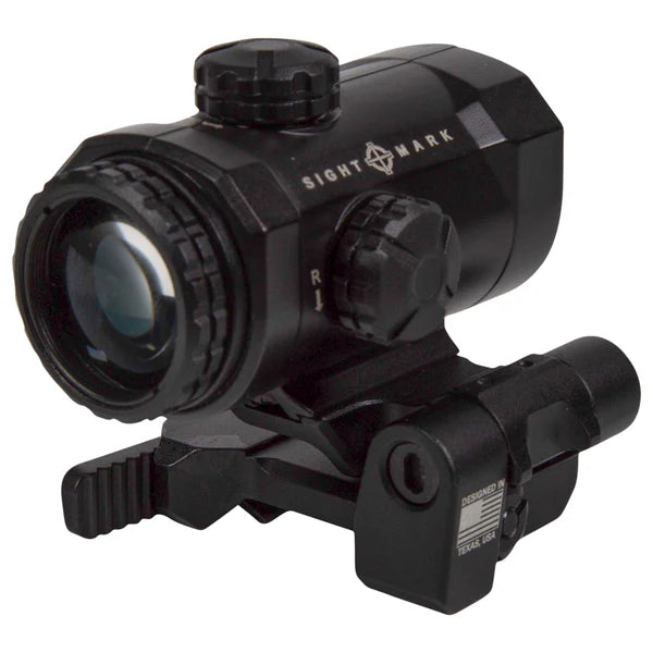 Sightmark XTM-3 magnificador 3x con montura para mira de punto rojo LQD abatible lateral 